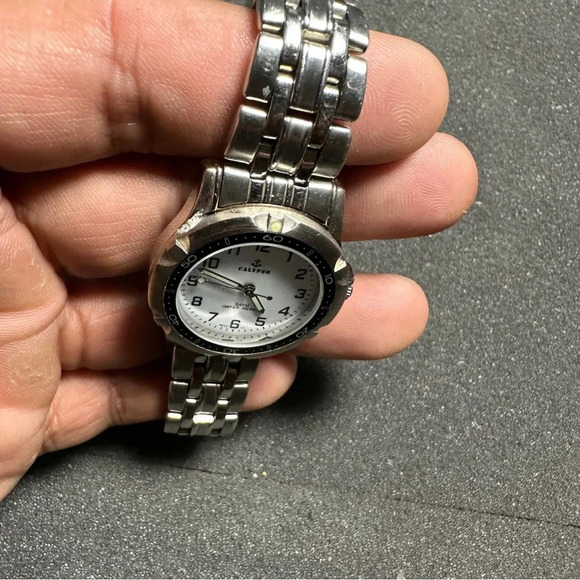 Calypso Ladies Quartz Watch Silver Tone White Dial Working Collection 5073 - Picture 5 of 11